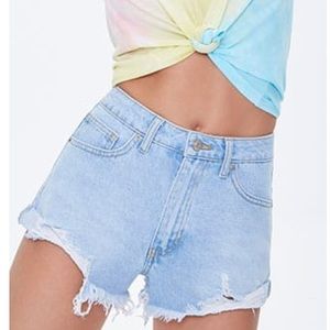 NWT Distressed Denim Shorts